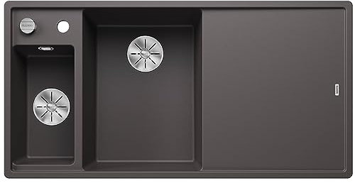 Blanco 524644 Fregadero de Cocina de Granito, Piedra Gris, 60 cm Unterschrank