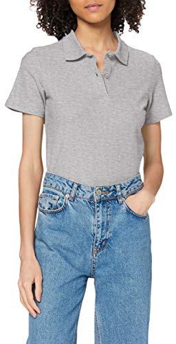 Stedman Apparel Damen Regular Fit Poloshirt Polo/ST3100, Grau (Grey Heather), Größe 36 (Hersteller Größe:S)