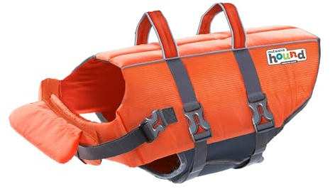 Kyjen 22022 Outward Hound Ripstop Quick Release Easy Fit Verstellbare Rettungsweste für Hunde, Größe XL, orange