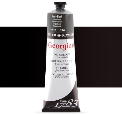 Daler Rowney Georgian couleurs à l'huile 5L NOIR D'IVOIRE