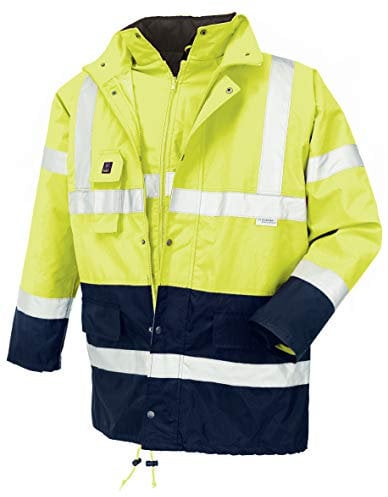 Warnschutz-Parka Calgary wasserdichte, winddichte Arbeitsjacke gelb L