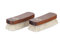 Langer & Messmer kit de 2 brosses à lustrer - le soin idéal pour vos chaussures (blanc-blanc)