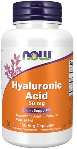 Now Foods HYALURONIC ACID 50mg WITH MSM - 120 veg caps