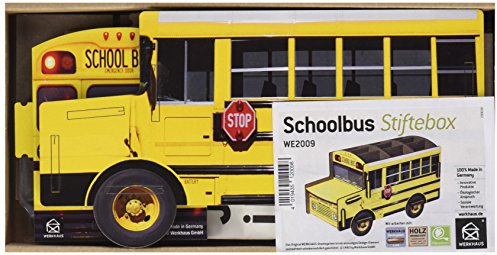 Werkhaus Stiftebox Schoolbus, 250 g, 9 x 11 x 22 cm