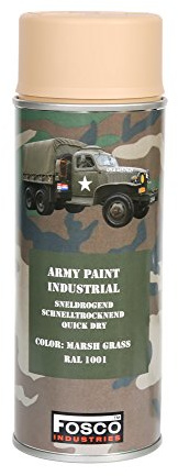 monstercolors Army Paint 400 ml Marsh Grass RAL 1001 Militärfahrzeugfarbe Camouflage Paintball Airsoft
