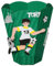 alles-meine.de GmbH Bastelset Papierkorb - Fußball Sport Mülleimer - für Schreibtisch & Kinderzimmer - grün Junge