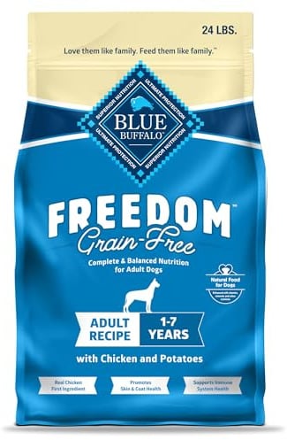 Blue Buffalo Freedom Chicken Adult Grain-Free Dry Dog Food, 24 lb