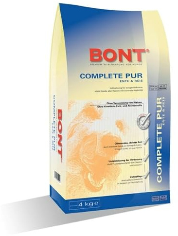 BONT Complete Pur Geflügel Ente + Reis 1 x 4 kg Hundefutter Hunde-Trockenfutter