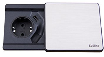 Schulte 159270000800 EVOline Square sans Fonction de Charge QI 250 V