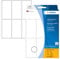 HERMA 2480 Vielzweck-Etiketten, 192 Stück, 34 x 67 mm, 6 pro Bogen, selbstklebend, Haushaltsetiketten zum Beschriften, matt, blanko Papier Klebeetiketten Aufkleber, weiß