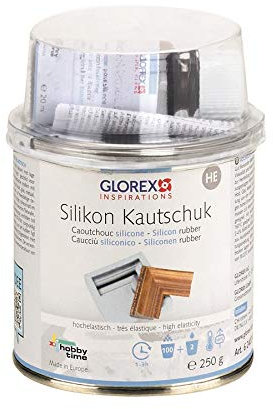 Glorex GmbH GLOREX Caoutchouc Silicone HE 250 g, très élastique, pour le moulage