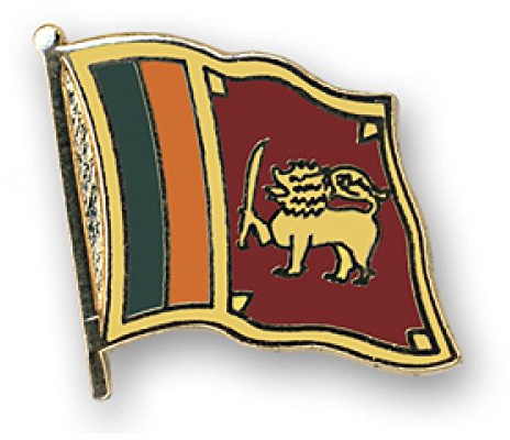 Everflag Flaggen-Pin vergoldet : Sri Lanka