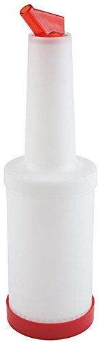 APS 93148 Eingieß-Behälter mit Düse (Ø 11 mm), Ø 9 x 33 cm, 0, 85 Liter, Orange
