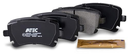 ATEC Germany Bremsbelagsatz Hinterachse, Bremsbeläge Bremsklötze hinten, 4 Stück, Kompatibel mit A udi A4 B6 (8E2) (8E5) (8H7), A4 B7 (8EC) (8ED), A6 C6 (4FH) (4F2) (4F5)