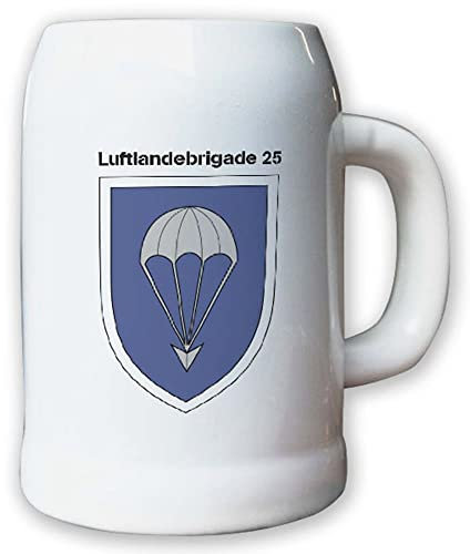 Krug/Bierkrug 0,5l -Bierkrug Luftlandebrigade 25 Einheit Bundeswehr BW #12969
