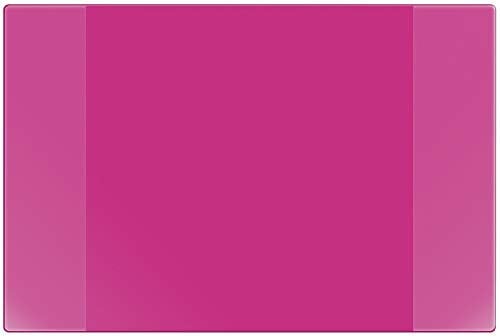 VELOFLEX 4680371 - Schreibtischunterlage Velocolor, pink, 40 x 60 cm, mit Kalender und seitlichen Taschen, rutschfest, abwaschbar, Schreibtischauflage, Malunterlage, Bastelunterlage, 1 Stück