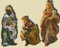 Unbekannt Krippenfiguren Heilige DREI Könige, 3tlg. geeignet für 11cm Figuren
