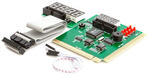 Kingwin 4-Digit PC Analyzer [CMBA-4] - PCI & ISA Motherboard Tester, POST Card, 4-Digit Display, Supports ATX, Micro-ATX, Mini-ITX Motherboards