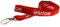 Customcard ltd Schlüsselbänder/Umhängebänder “Visitor“, Rot, 5 Stück