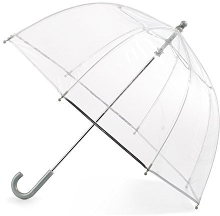 Totes Regenschirm für Kinder, transparent, mit Kuppeldach, leichtes Design, Wind- und Regenschutzschirm, Transparent, Kids - 38 Canopy, Transparenter Bubble Regenschirm mit Kuppeldach, leichtes
