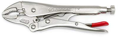 Crescent Curved Jaw Locking Pliers with Wire Cutter - Home DIY & Professional Mechanic Hand Tool for Nuts & Bolts, Cables, Wires - 7 - C7CVN