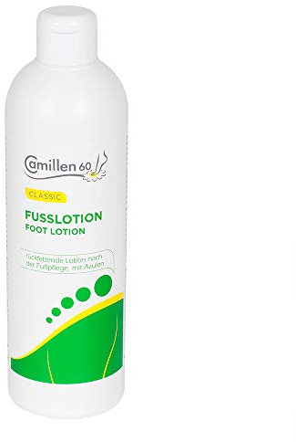 Fussbalsam Camillen 60, Fußlotion Balsam mit Kamillenöl, Azulen, Kampfer, Nachfüll, 500 ml