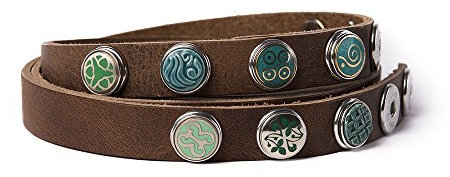 Noosa Doppel Gürtel Belt Double Skinny midbrown, Grösse:95 cm