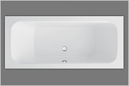 Baignoire rectangulaire en acrylique blanc 180 x 80 cm