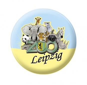 Magnet - Zoo Leipzig - Gr. ca. 5,7 cm - 16046 - Küchenmagnet