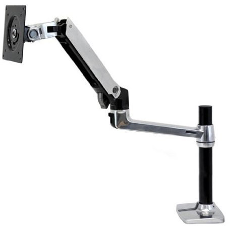 Ergotron, LX Tischarm, hohe Stange (Aluminium), 86 cm, Grau