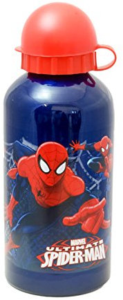 Marvel Ultimate Spiderman Aluminium Blue School Canteen/ Bottle