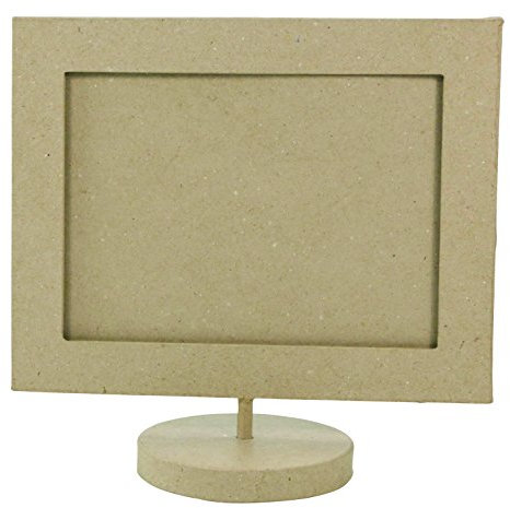 Décopatch CD010O - Un support en papier brun mâché 3x20x18 cm, Cadre sur pied paysage