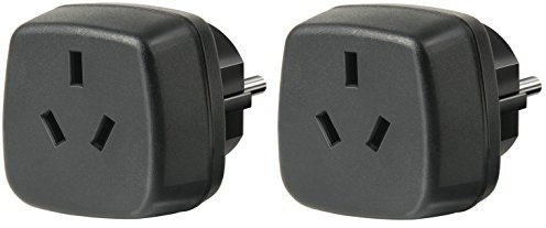 2er Pack Brennenstuhl Reisestecker/-adapter Australien, China - Schutzkontakt schwarz, 1508510 (2)