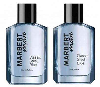Marbert Man Classic Steel Blue Eau de Toilette Spray 100 ml + After Shave 100 ml