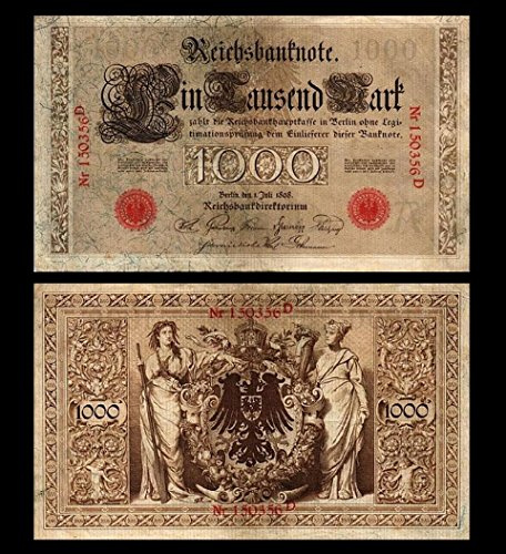 JDS Collection *** 1000 Mark Reichsbanknote - 01.07.1898 - Pick 21 - Reproduktion ***