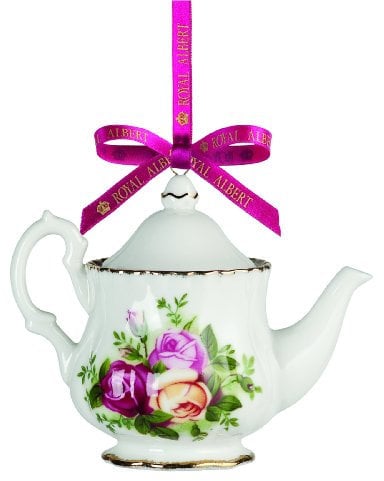 Royal Albert Old Country Roses Hanging Christmas Teapot
