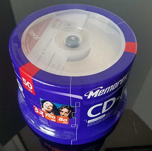 Memorex Blank CD-R 80 min 700 MB cake box 50/confezione