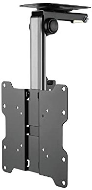 Halterungsprofi CL322 Support TV Universel à Fixer au Plafond Ajustable sur 105° et à Hauteur réglable, Charge Max. : 20 kg, VESA 100, 200