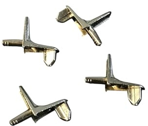 HARDWARE FOR YOU LTD 1 PACK OF 12 3MM NICKEL BOOK CASE SHELF PIN SUPPORT PINS PEG STUD STEEL
