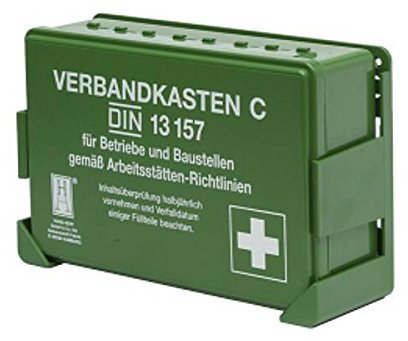 LEMAX® Verbandskasten, Hepp, Füllung gem. DIN 13157 grün Aufdruckfarbe: weiß