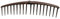 Verdemax 3933 rastrello in plastica da 18 denti,