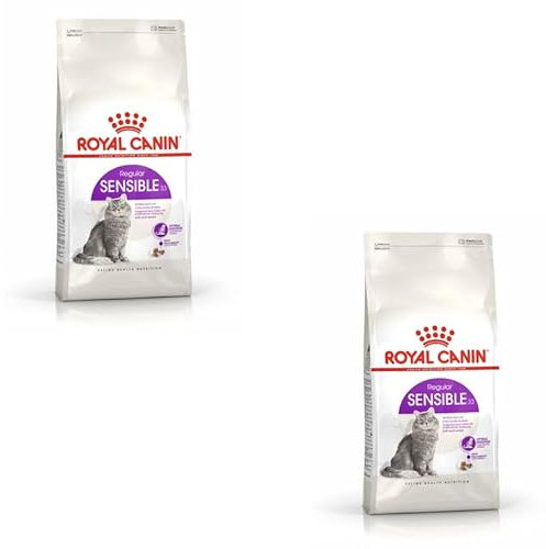 Royal Canin Regular Sensible 33 | Doppelpack | 2 x 400 g | Trockenfutter für ausgewachsene Katzen | Zur Unterstützung der Verdauung | Geeignet für Katzen mit hohem Energiebedarf