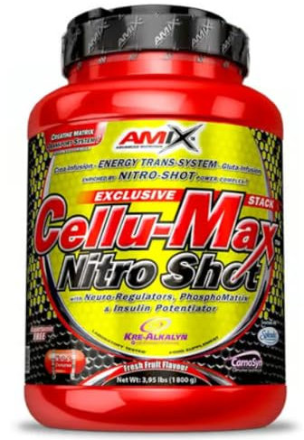 AMIX - Complemento Alimenticio de 1.8 kg - Cellumax Sabor a Naranja- Complejo de Carbohidratos - Realiza Entrenamientos Más Intensos - Reduce la Sensación de Fatiga - Aminoácidos Esenciales