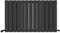 iBathUK Apex Horizontal Radiator, Double Flat Panel Radiators, 600x988mm Slim Radiator for Bathroom,Kitchen,Living Room- Anthracite