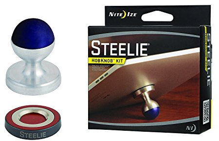 Nite Ize Steelie HobKnob, Griff mit Mini-Ständer für Smartphones und Tablets, STHB-M1-R8