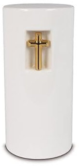 legendURN Urna funeraria cerámica con Cruz | Urna funeraria de cerámica con Cruz en URNAS-FUNERARIAS.