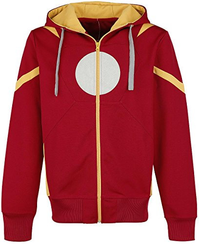 MARVEL Men's Civil War-Captain America Vs Iron Man Hoodie, Red, XXX-Large