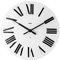 Alessi 12 W Firenze, Wanduhr aus ABS, Quarzwerk, weiß ,, Ø 36 cm