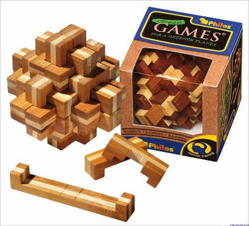 Philos 6053 - Verflixter Knoten, Bambus, Green Games, 24 Puzzle Teilen, Knobelspiel