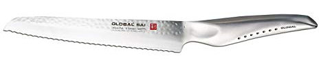 Global SAI-M04 Brötchenmesser, 17cm Hammerdesign